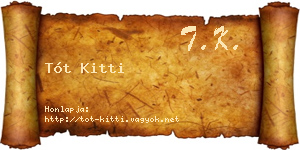 Tót Kitti névjegykártya