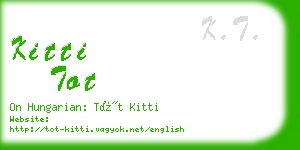 kitti tot business card